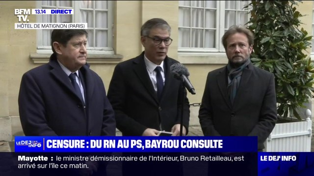 Consultations avec François Bayrou: C'était un échange sérieux et cordial , assure Olivier Faure (PS)