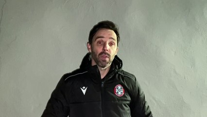 Badshot Lea manager Gavin Smith post-Harrow Borough
