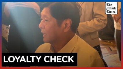 Marcos Jr.: No Loyalty Checks Needed in Military & Police