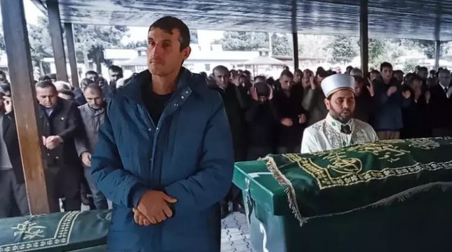 Hatay’da doğal gazdan zehirlenen baba taburcu oldu, eşi ile 3 çocuğunun cenazesine katıldı