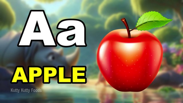 A for apple, abcd song, kids rhymes
