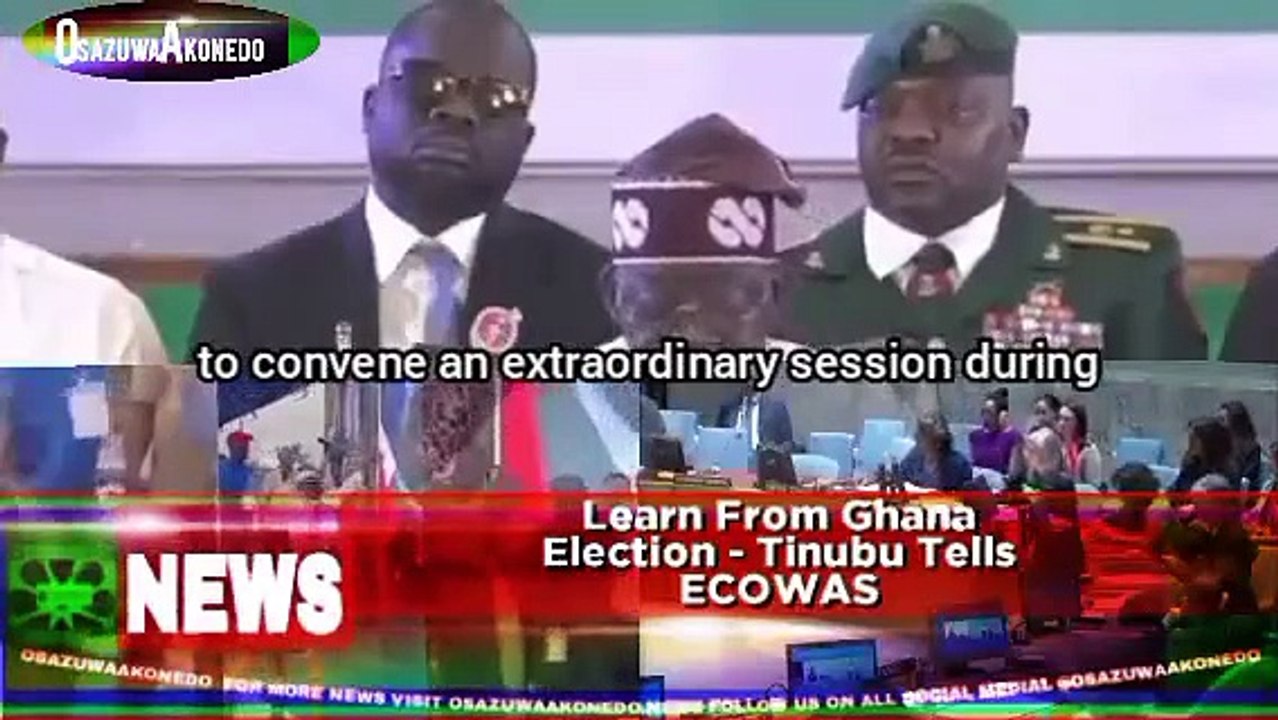 Learn From Ghana Election - Tinubu Tells ECOWAS