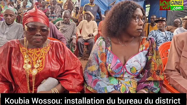 KOUBIA wossou : installation du bureau du district .