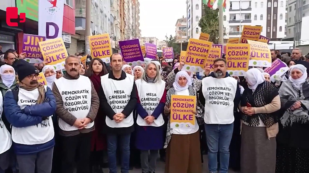 Diyarbakır'da 'demokratik çözüm için özgürlük yürüyüşü'  düzenleniyor