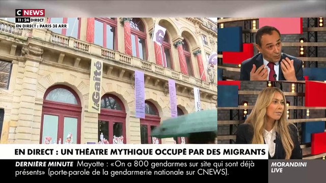 L'occupation d'un théâtre par des migrants à Paris met le feu sur le plateau de Morandini Live avec un énorme clash: Vous êtes impolie ! Ca devient insupportable ! Arrêtez ! - VIDEO