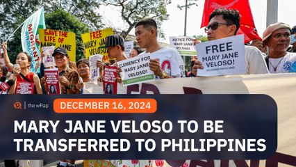 Indonesia to repatriate Mary Jane Veloso on December 18 