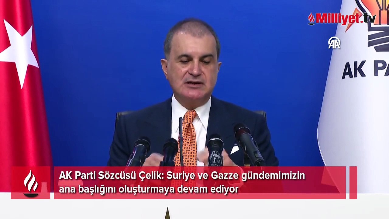 AK Parti Sözcüsü Ömer Çelik, MKYK gündemine ilişkin açıklamalarda bulundu