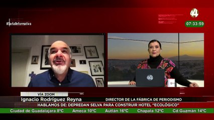 Ignacio Rodríguez habla de como depredan la selva para construir hotel “ecológico”