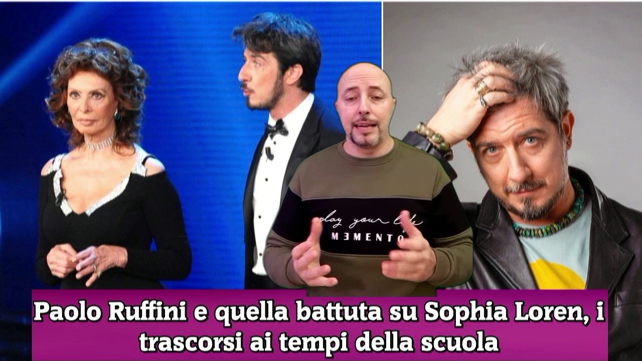 Paolo Ruffini e quella battuta su Sophia Loren, i trascorsi ai tempi della scuola