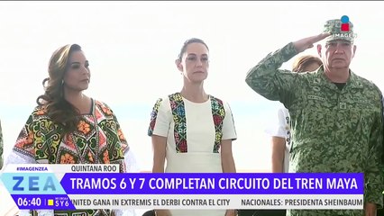 Claudia Sheinbaum inaugura los tramos 6 y 7 del Tren Maya