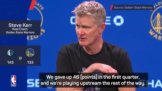 I've never seen a box score like it - Kerr shocked by Mavericks scoring