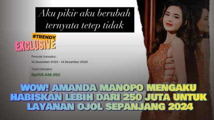 Wow! Amanda Manopo Mengaku Habiskan Lebih dari 250 Juta untuk Layanan Ojol Sepanjang 2024