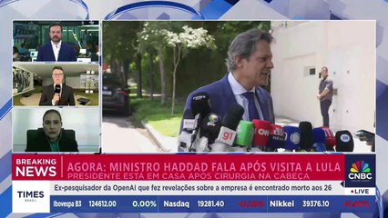 Haddad após visita a Lula: "Ele fez um apelo para que medidas fiscais não sejam desidratadas"
