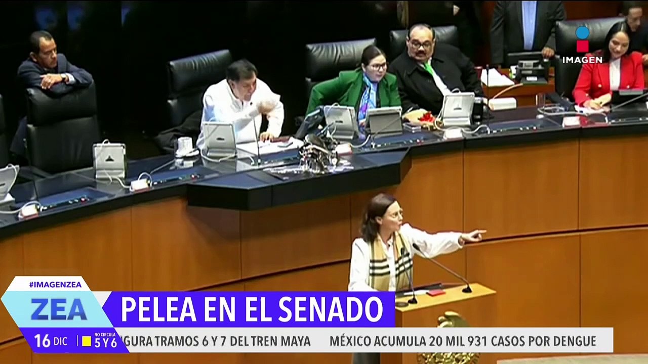 Lilly Téllez y Gerardo Fernández Noroña protagonizaron una nueva pelea en el Senado