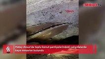 Hatay'daki toplu konut çalışmalarında kaya mezarlar ortaya çıktı! İşte içerisinden çıkanlar