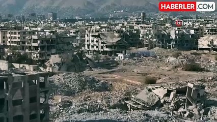 Şam'ın Kırsal Mahalleleri Havadan Görüntülendi: Savaşın Yıkıcı İzleri