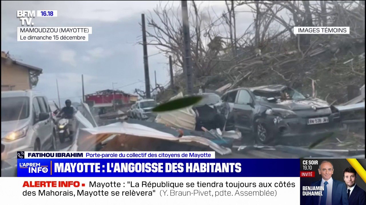 Cyclone Chido: “C’était l’enfer sur Terre”, témoigne le porte-parole du collectif des citoyens de Mayotte Fatihou Ibrahim