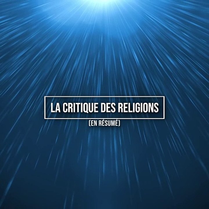 Critique des religions - 19 et 20ème siècles VS 2024 V1