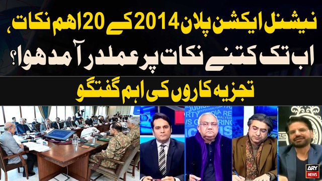 20 key points of National Action Plan 2014, how many points have been implemented so far?