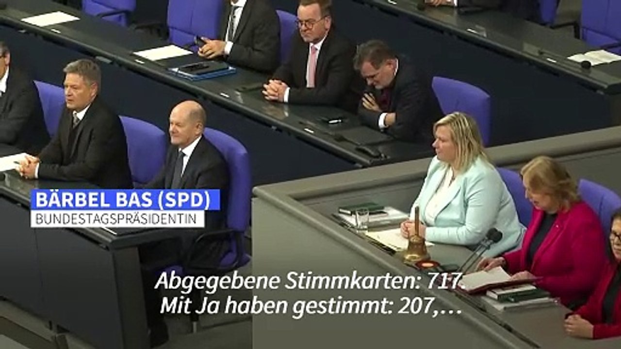 Scholz verliert wie geplant Vertrauensfrage im Bundestag