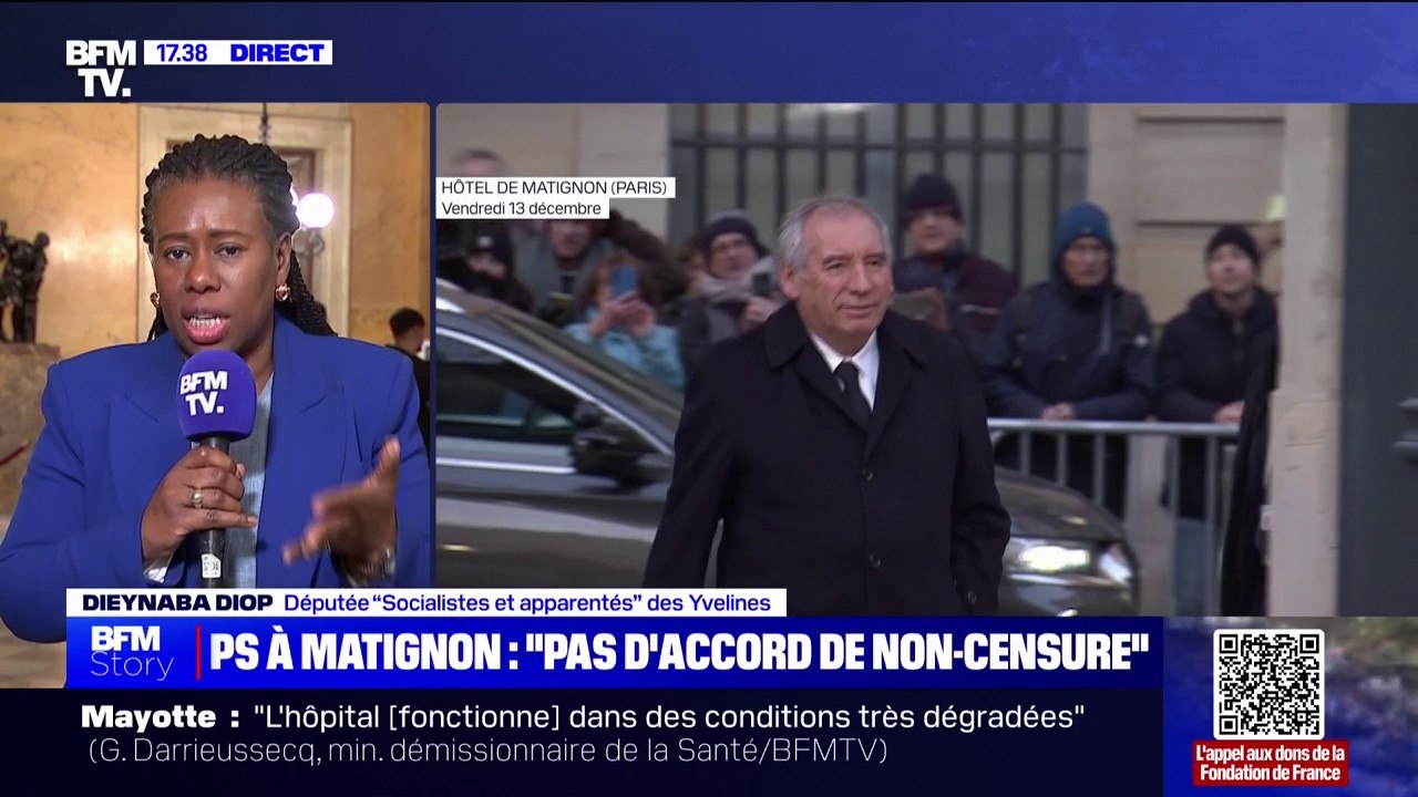 Consultations de François Bayrou: Dieynaba Diop (PS) attend "un geste vers la gauche"