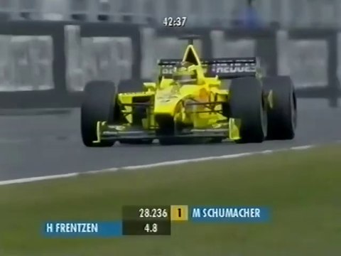 F1 – Heinz-Harald Frentzen (Jordan Mugen-Honda V10) lap in qualifying – European GP 2000