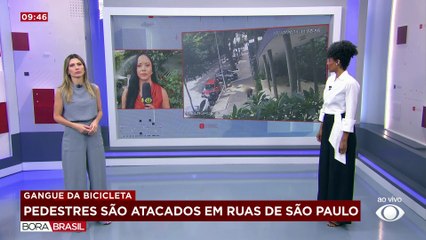 Gangue da bicicleta ataca pedestres em ruas de SP