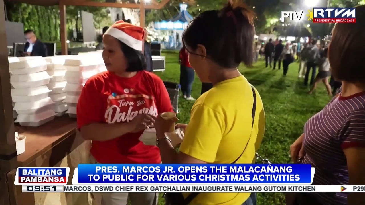 PBBM opens Malacañang to public for various Christmas activities