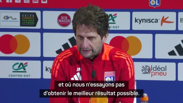 Lyon - Montemurro : Pas un match où nous n'essayons pas d'obtenir le meilleur résultat possible