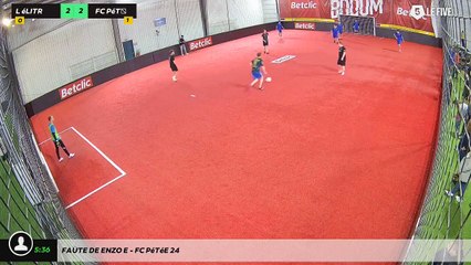 Faute de Enzo E - Fc Pétée 24