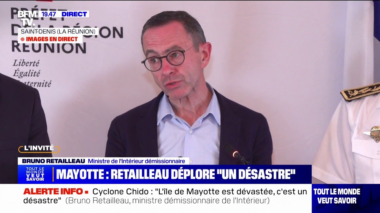 Mayotte: "L'hôpital reprend progressivement ses activités", indique Bruno Retailleau