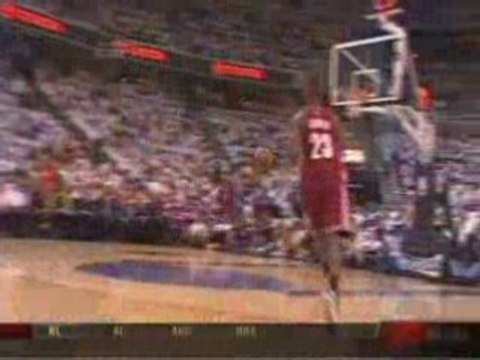 nba lebron james dunk vs wizards 27/04/08