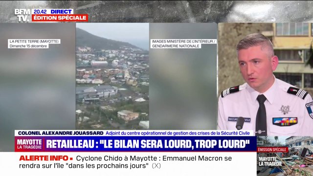 Mayotte: On avait ancipité la venue de ce cyclone. C'est pour ça qu'on avait engagé des équipes en anticipation , indique Alexandre Jouassard (Sécurité civile)
