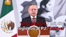 De los más de 18 mil registrados al PJ, se eliminaron más 7 mil: Zaldívar