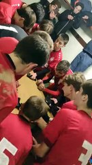 La joie des U15A pour le dernier match