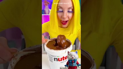 Yummy 😻 Chocolate Lemon with Rainbow Candy 😻 #shortsfeed #reverse