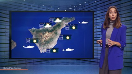 La previsión del tiempo en Canarias para el 17 de diciembre de 2024, en Atlántico Televisión.
