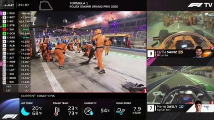F1 2020_Manche 16_Rolex Sakhir Grand Prix_Course-Pit lane channel (en français - Canal+ Sport Week-end - France) [RaceFan96]