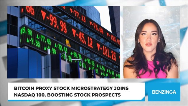 Bitcoin Proxy Stock MicroStrategy Joins Nasdaq 100, Boosting Stock Prospects