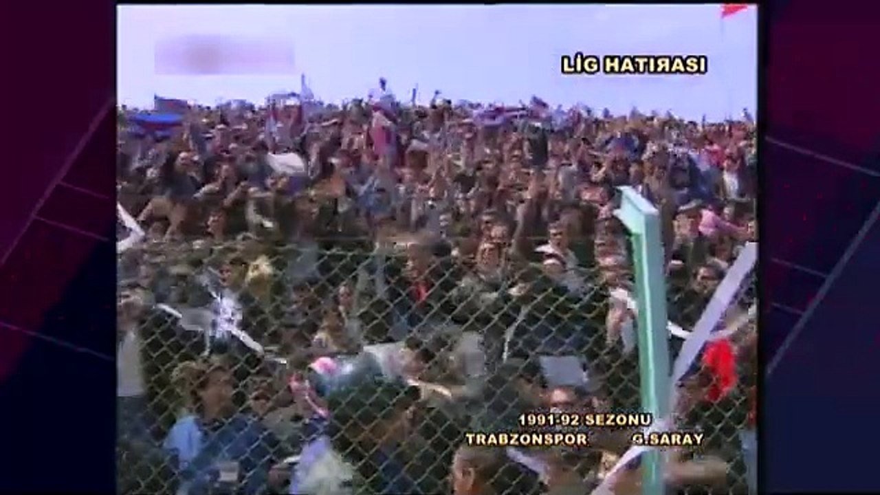 Trabzonspor - Galatasaray Maçları 1991-92 Sezonu  Hüseyin Avni Aker'de Nefesleri Kesen Dev Maç!