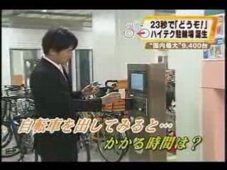 Tokyo bicycle parking tower