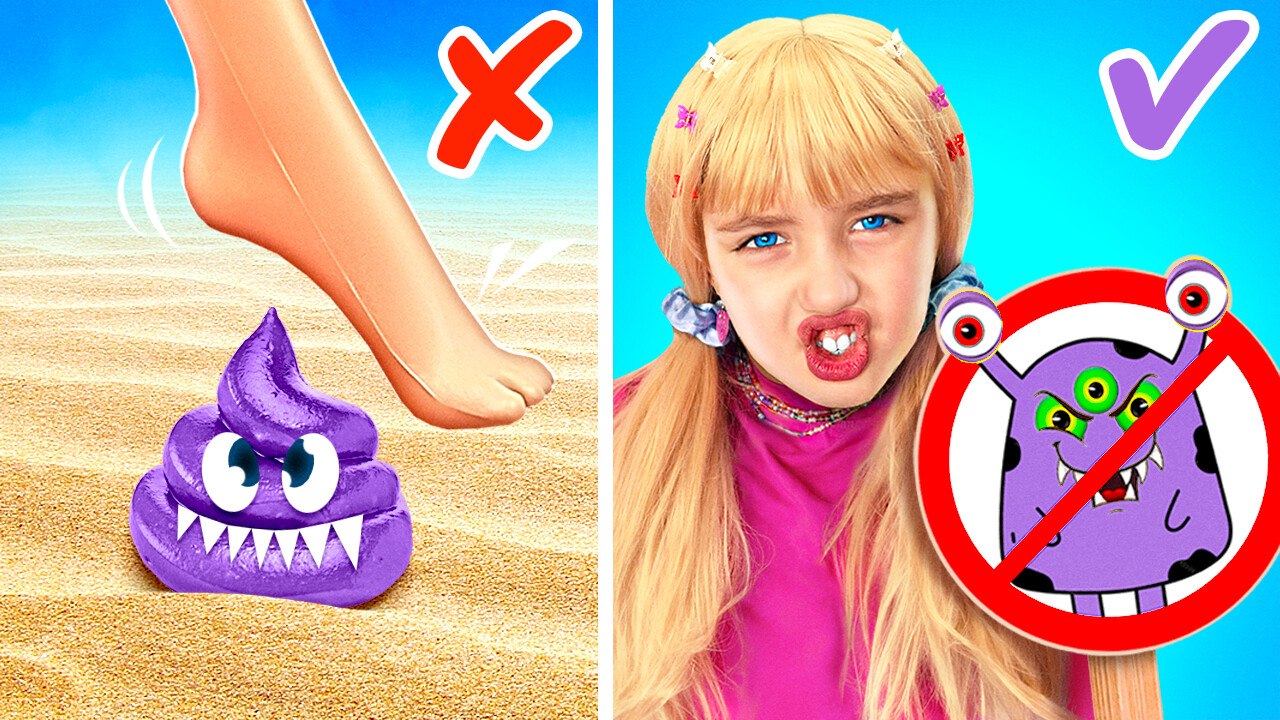 Look Out For the Monster💩 *Parental Gadgets and Crafts* Dad Build a Secret House under the Bed