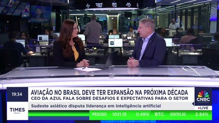 EXCLUSIVO: CEO diz que Azul quer chegar a 30 milhões de passageiros, mesmo com alta do dólar
