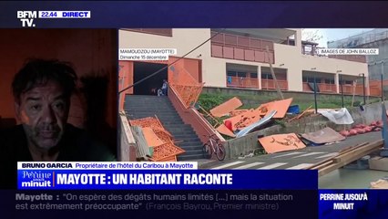 "J'ai extrêmement soif": Le témoignage de Bruno Garcia, propriétaire d'un hôtel à Mayotte, privé d'eau potable après le passage du cyclone Chido