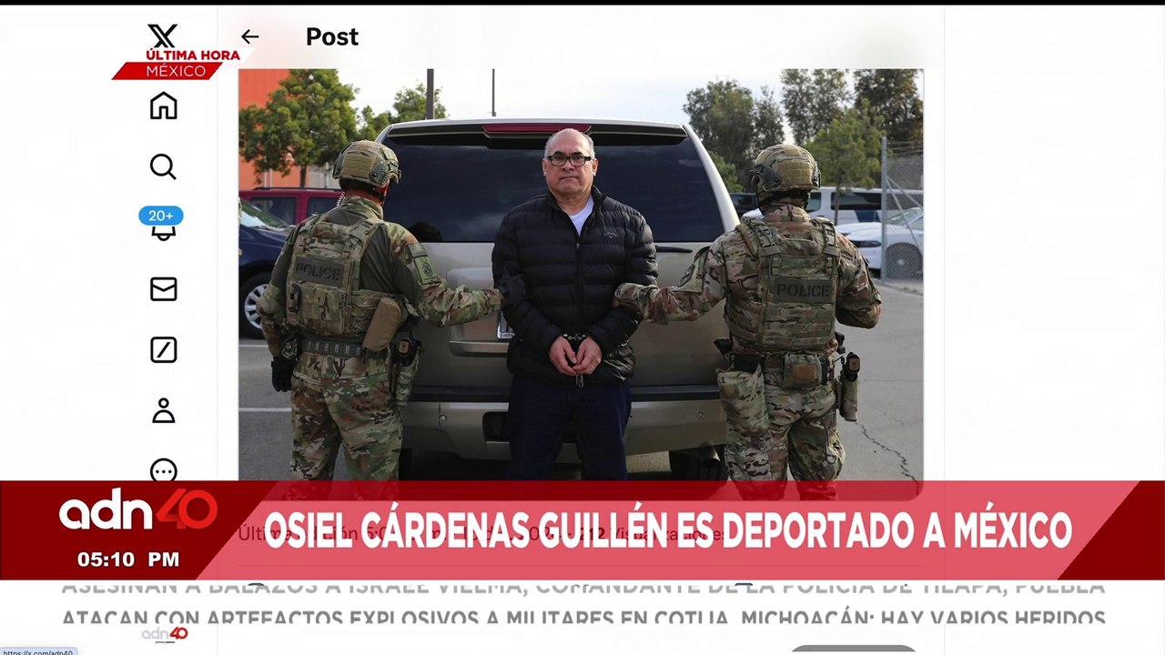 🚨¡Última Hora!  Osiel Cárdenas Guillén es deportado a México, exlíder de "Cártel del Golfo"