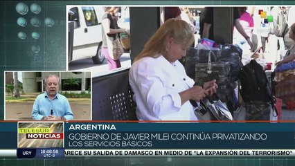 Presidente Milei sigue privatizando los servicios básicos