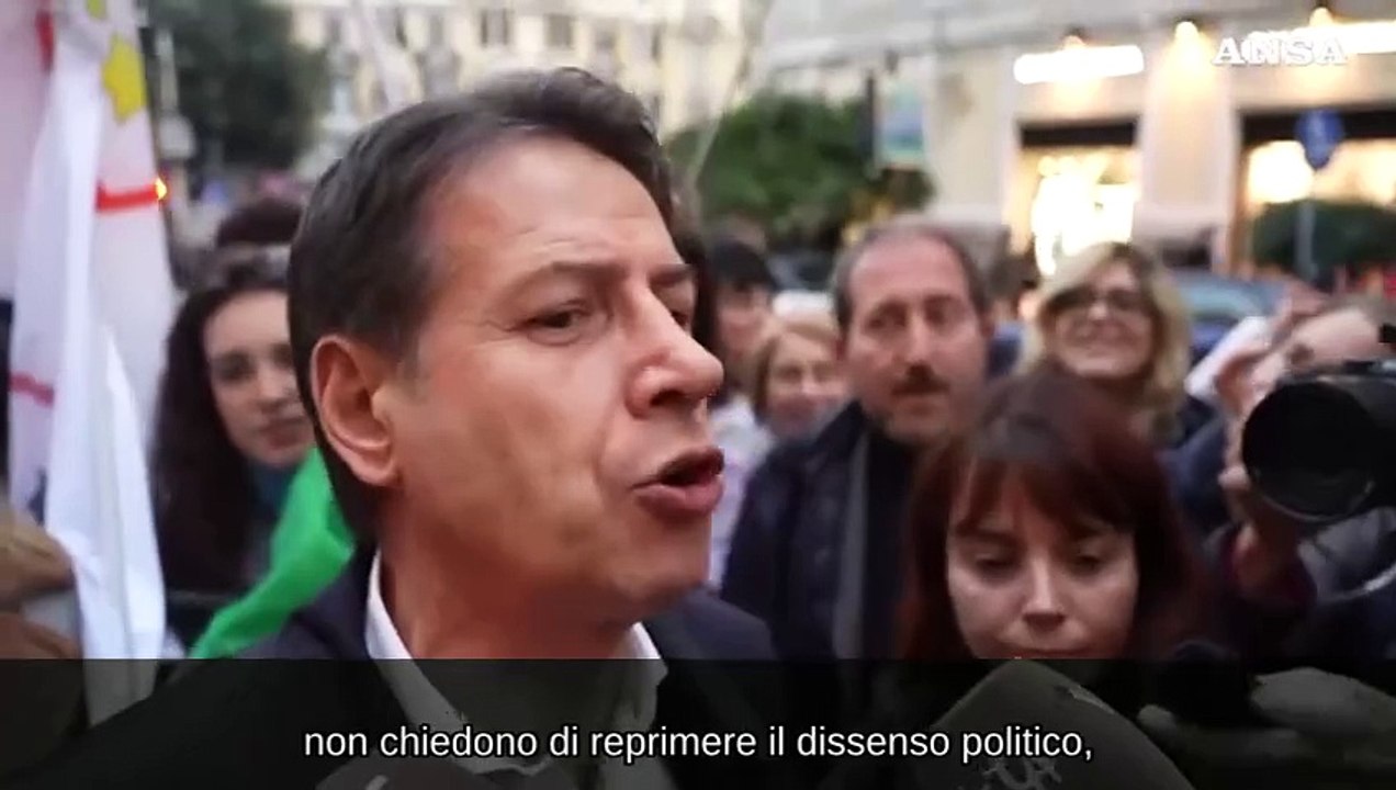 Conte al corteo contro il ddl sicurezza, "decreto reazionario"