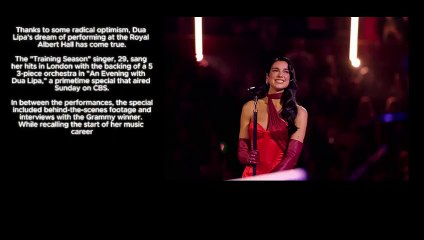 Dua Lipa ignites the stage with hit songs in CBS s