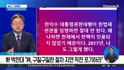與 “한덕수, 재판관 임명 못해” vs 野 “임명 못 한다는 것은 말장난”