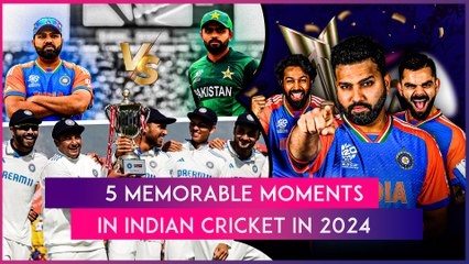 Yearend Special: Five Memorable Moments In Indian Cricket In 2024